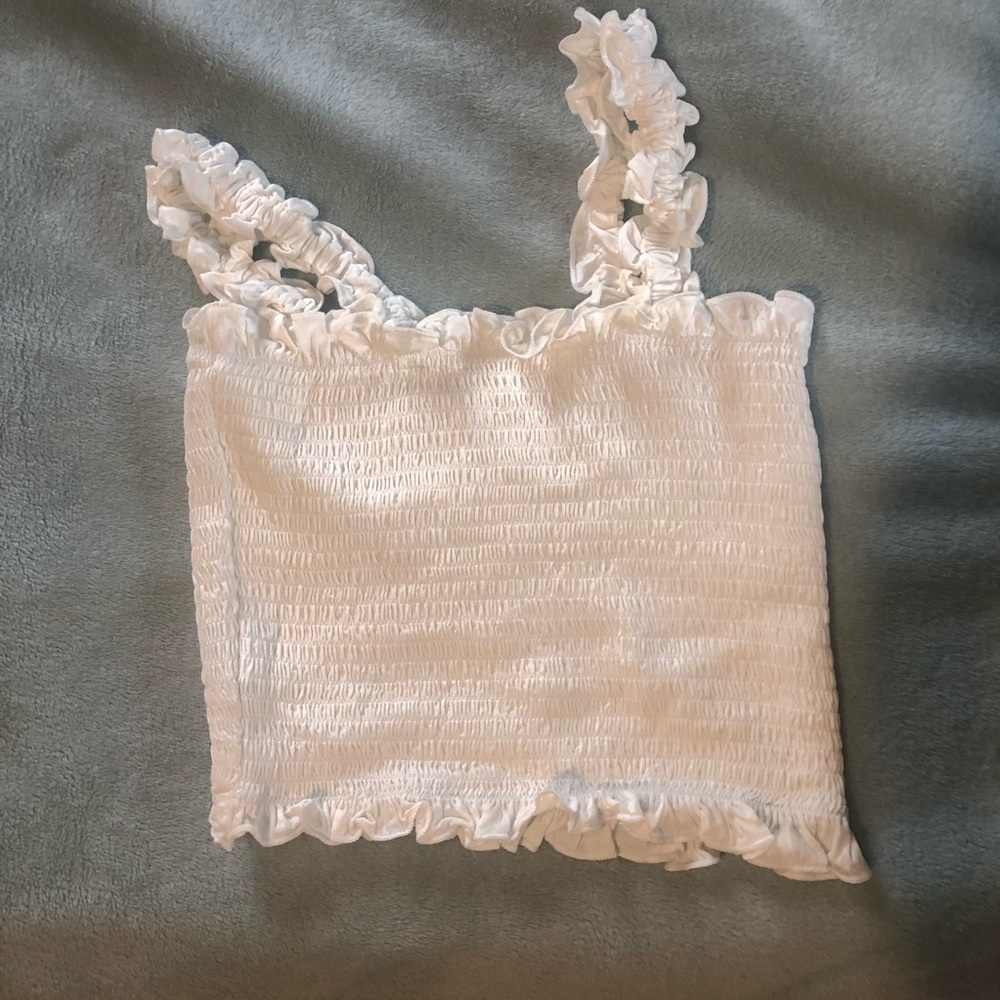 NWOT white crop top